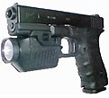 Gun with tactical headlight